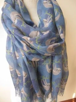 Sloth Scarf EXPRESS SHIPPING - Holiday Fashion - Christmas Gift - 2023 Women Fashion Accessory -lazy Animal Scarves/Gift Unisex Scarves2012 -Jewellery Soldes Boutique il fullxfull.690834322 ng8w
