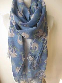 Sloth Scarf EXPRESS SHIPPING - Holiday Fashion - Christmas Gift - 2023 Women Fashion Accessory -lazy Animal Scarves/Gift Unisex Scarves2012 -Jewellery Soldes Boutique il fullxfull.690951163 mwk1
