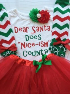 Baby Girl Christmas Outfit - Dear Santa Shirt - Personalized Christmas Toddler- Christmas Legwarmers - Newborn Christmas Outfit