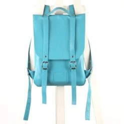 Turquoise Leather Backpack Rucksack Handmade/ In Stock / Turquoise Leather Backpack / Leather Backpack / Leather Rucksack / Christmas Gift /