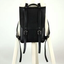 Black Leather Backpack Rucksack / In Stock / Laptop Bag / Black Leather Backpack / Leather Backpack / Womens Backpack / Christmas Gift /