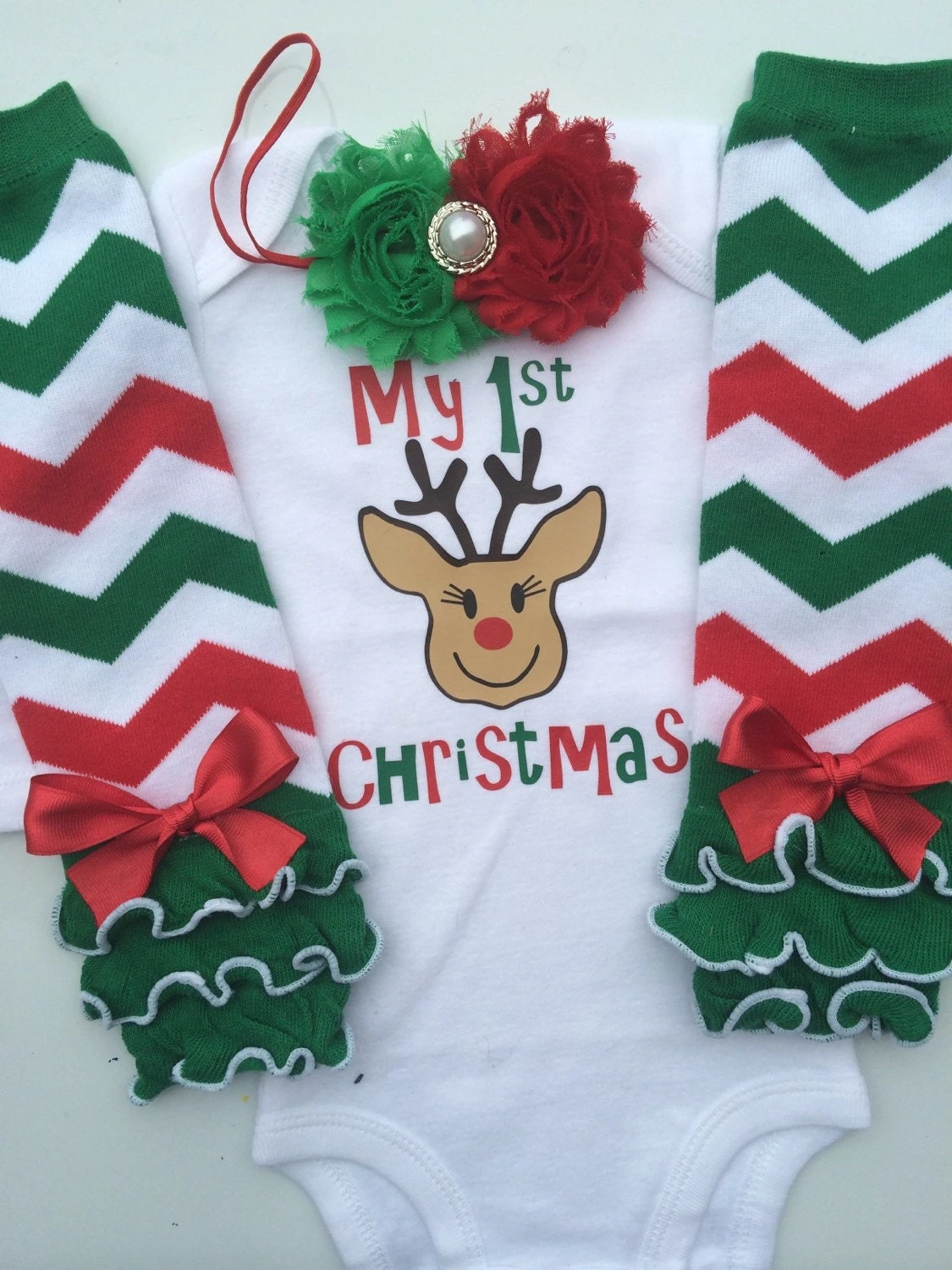 Baby Girl 1st Christmas Outfit - Baby Girl Christmas Photo Outfit - Personalized Christmas Baby Outfit - Christmas Legwarmers 3 Baby Girl 1st Christmas Outfit - Baby Girl Christmas Photo Outfit - Personalized Christmas Baby Outfit - Christmas Legwarmers