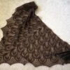 Christmas Gift Knit Shawl, Wedding Shawl, Bridesmaids Shawl In Coffee Brown Color, Wool Shawl, Gift For Her