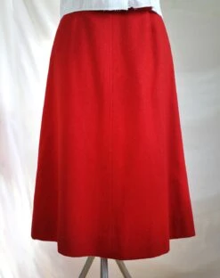 Classic Red Wool Pendleton Skirt//Red A-Line//Christmas Skirt//Holiday Skirt