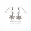 Silver Snowflake Earrings - Sterling Silver Snowflake Earrings - Winter Earrings - Winter Wedding Earrings - Christmas Earrings