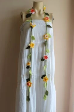 Daffodil Necklace- Crochet Lariat Scarf- Flower Lariat Scarf-Yellow,White ,Orange Daffodil/Jonquil/Narcissus Scarf-christmas Gift 17 Daffodil Necklace- Crochet Lariat Scarf- Flower Lariat Scarf-Yellow,White ,Orange Daffodil/Jonquil/Narcissus Scarf-christmas Gift -Jewellery Soldes Boutique il fullxfull.815045513 lpjr