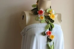 Daffodil Necklace- Crochet Lariat Scarf- Flower Lariat Scarf-Yellow,White ,Orange Daffodil/Jonquil/Narcissus Scarf-christmas Gift 14 Daffodil Necklace- Crochet Lariat Scarf- Flower Lariat Scarf-Yellow,White ,Orange Daffodil/Jonquil/Narcissus Scarf-christmas Gift -Jewellery Soldes Boutique il fullxfull.815046073 gylh