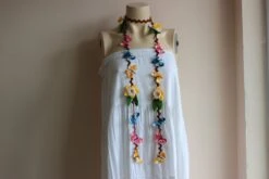 Butterfly Crochet Scarf- Flower Lariat Scarf- Jewelry Scarf-Daffodil/Jonquil/Narcissus Scarf-christmas Gift -Jewellery Soldes Boutique il fullxfull.815302150 9l9p