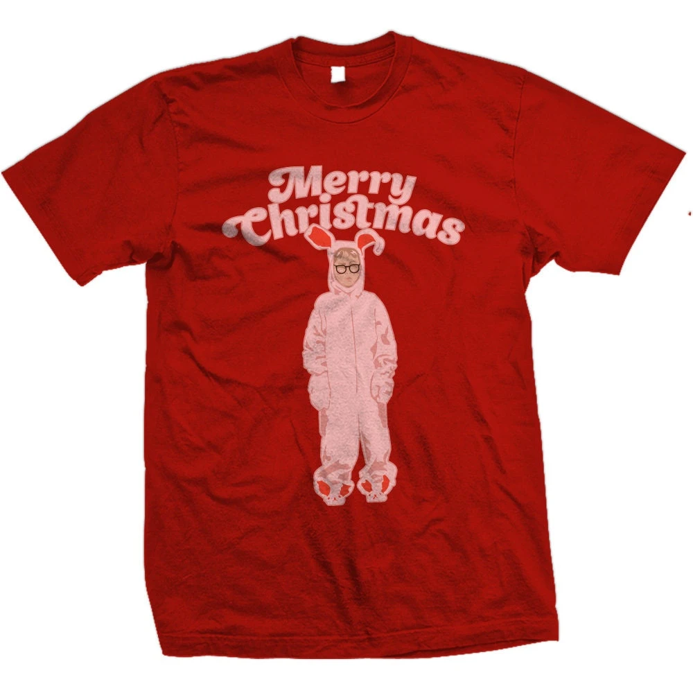 Ralphie Pink Bunny Costume A Christmas Story T-shirt 4 Ralphie Pink Bunny Costume A Christmas Story T-shirt - Image 2