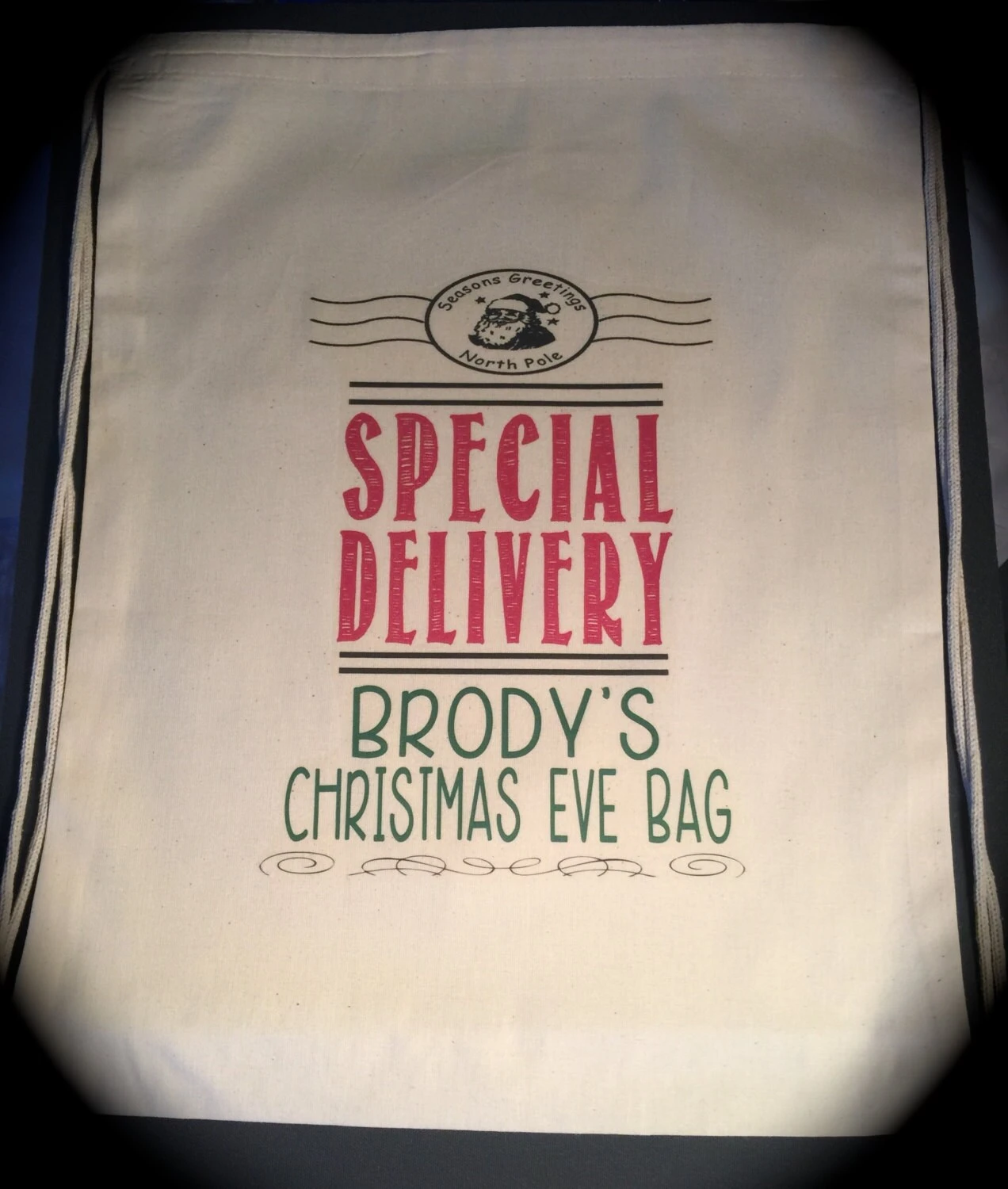 Personalized SPECIAL DELIVERY Bag/sack Christmas Eve Bag Gift Novelty 4 Personalized SPECIAL DELIVERY Bag/sack Christmas Eve Bag Gift Novelty - Image 2