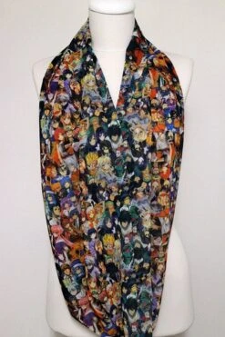Anime Infinity Scarf, Colorful Funny Geek Scarf, Circle Scarf, Spring - Fall - Summer - Winter Fashion Christmas Birthday Gift -Jewellery Soldes Boutique il fullxfull.844040384 2hkz
