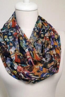Anime Infinity Scarf, Colorful Funny Geek Scarf, Circle Scarf, Spring - Fall - Summer - Winter Fashion Christmas Birthday Gift -Jewellery Soldes Boutique il fullxfull.844040390 rfoq