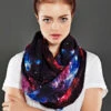 Galaxy Infinity Scarf Black Nebula Scarf Birthday For Women Gift For Her Wife Winter Fashion Christmas Gift Under 30 Dollars Black Friday -Jewellery Soldes Boutique il fullxfull.846947981 gnjx