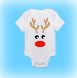 Reindeer Onesie® - Christmas Onesie - Cute Christmas Onesie - Christmas Bodysuit - Christmas Clothing - Baby Girl - Baby Boy - Baby Clothing