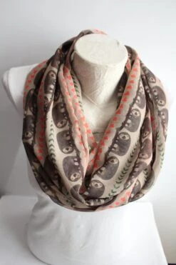 Sloth Scarf Hanging Sloth Infinity Scarf Women Accessories Cute Gifts For Friend Christmas Gift Ideas Funny Gift For Her Sloth Gifts -Jewellery Soldes Boutique il fullxfull.856744093 ish8