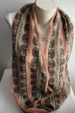 Sloth Scarf Hanging Sloth Infinity Scarf Women Accessories Cute Gifts For Friend Christmas Gift Ideas Funny Gift For Her Sloth Gifts -Jewellery Soldes Boutique il fullxfull.856744141 k17p