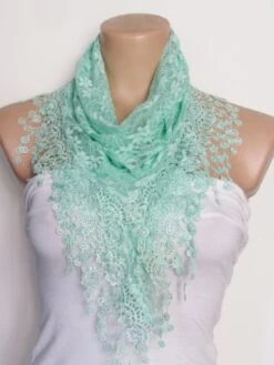 Pink Lace Scarf With Fringe Shawl Scarf Bridal Accessories Bridesmaids Long Wedding Scarf Women Fashion Accessories Christmas Gift For Her -Jewellery Soldes Boutique il fullxfull.858639427 14g3