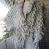 Grey Crocodile Women Shawl, Gift For Mom ,Grey Mohair Crochet, Oversized Shawl, Winter Shawl, Christmas Gift, Wedding Shawl