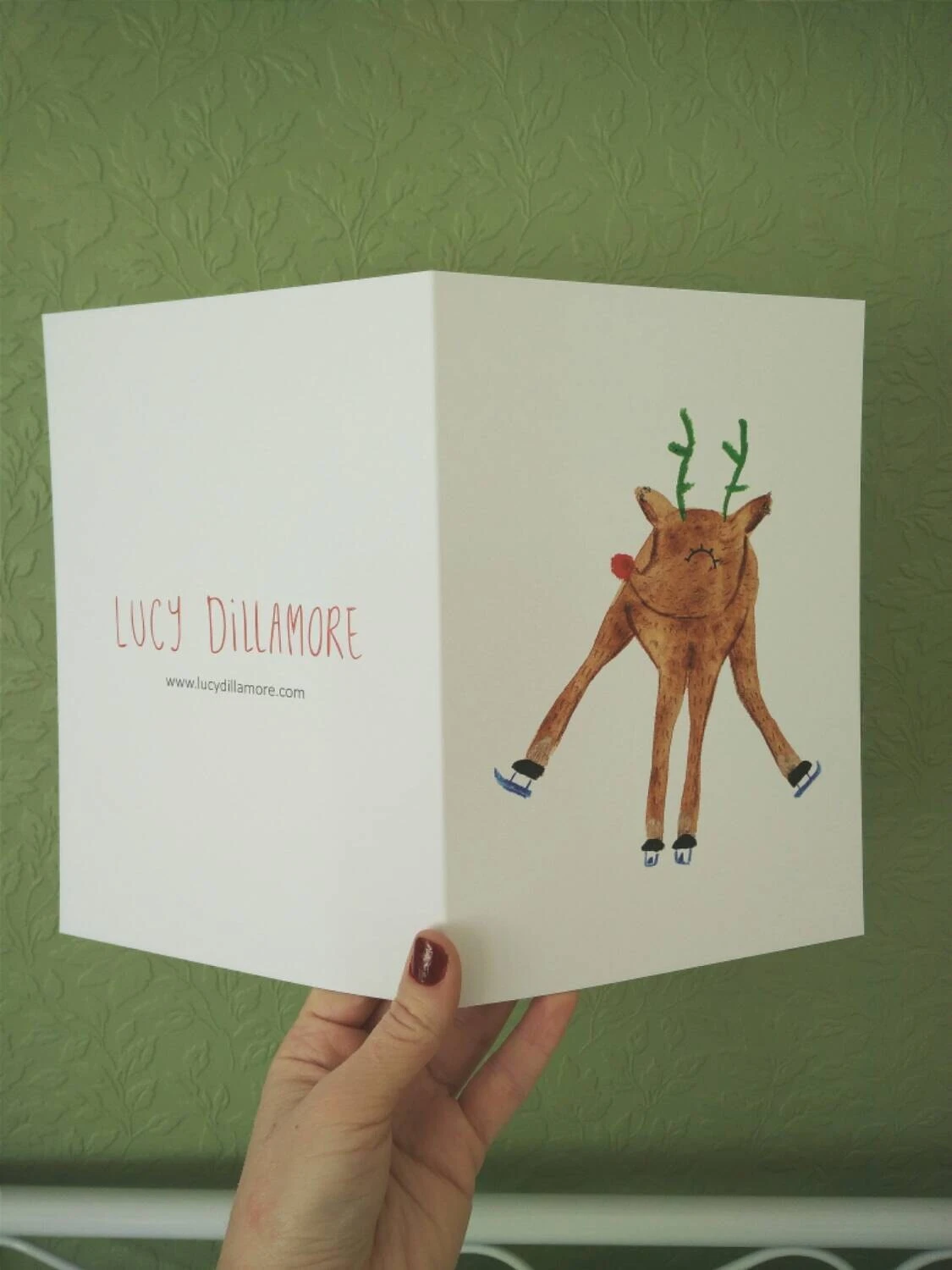 SECONDS SALE A5 Reindeer Christmas Card | Xmas Illustration | Winter | Rudolph | Festive | Snow | Ink | Watercolour | Sale | 9 SECONDS SALE A5 Reindeer Christmas Card | Xmas Illustration | Winter | Rudolph | Festive | Snow | Ink | Watercolour | Sale | - Image 7