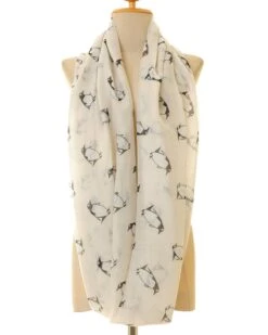 Penguin Scarf Light Yellow | Christmas Scarf | Penguin Infinity Scarf | Ocean Animal | Cute Animal Scarf | Gift Scarf | Children Scarf S-11 -Jewellery Soldes Boutique il fullxfull.905725536 h0b9