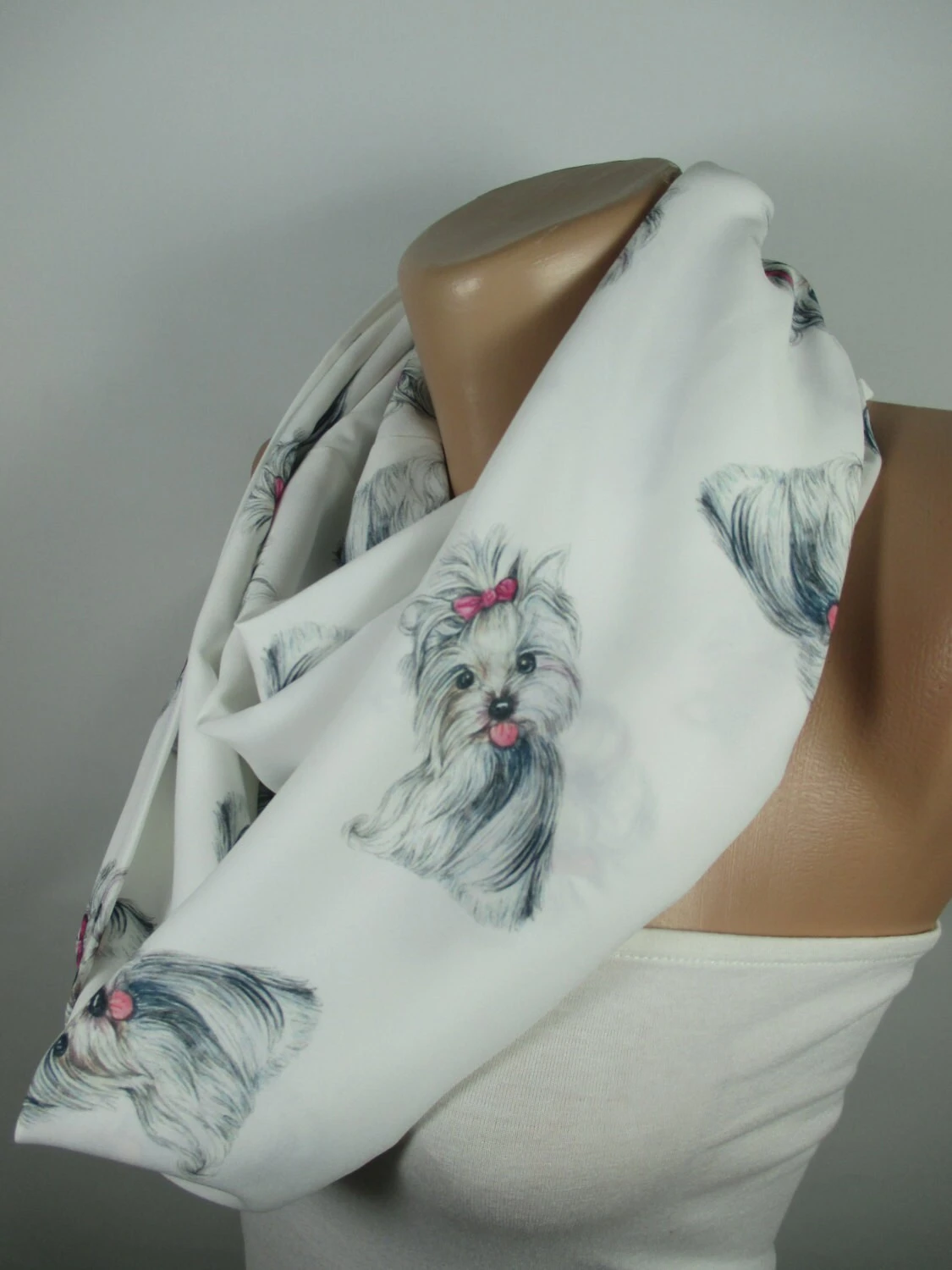 Yorkshire Terrier Dog Scarf Animal Scarf Dog Lover Gift Pet Lover Gift Accessories For Women Unique Gift For Women Christmas Gift For Her 6 Yorkshire Terrier Dog Scarf Animal Scarf Dog Lover Gift Pet Lover Gift Accessories For Women Unique Gift For Women Christmas Gift For Her - Image 4