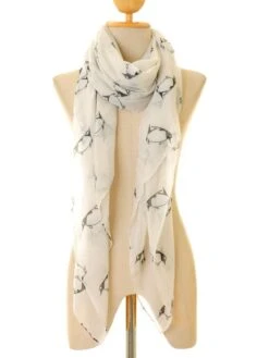 Penguin Scarf Light Yellow | Christmas Scarf | Penguin Infinity Scarf | Ocean Animal | Cute Animal Scarf | Gift Scarf | Children Scarf S-11 -Jewellery Soldes Boutique il fullxfull.914759599 h31i