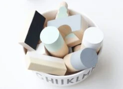 Wooden Blocks In Mint & Monochrome Colours Packed In Cotton Bag - Building Blocks - Gift Kids - First Birthday Gift - Christmas Baby Gift -Jewellery Soldes Boutique il fullxfull.923440670 m3f9