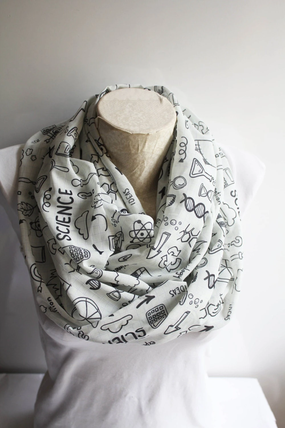 Science Scarf Science Teacher Gift Coworker Christmas Gift Infinity Scarf Chemistry Gift Scarf Women Graduation Gift For Her Geek Gift 5 Science Scarf Science Teacher Gift Coworker Christmas Gift Infinity Scarf Chemistry Gift Scarf Women Graduation Gift For Her Geek Gift - Image 3