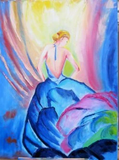 A Dancer. Christmas Gift. New Year Gift. Gift For Her Gift Idea Original Oil Painting On Canvas Wall Art. Home Decor. Bedroom Decor.