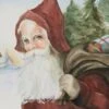 Vintage Santa Painting Christmas Decoration Christmas Decor Vintage Santa Art PRINT Vintage Holiday Decor Gift Grandma Watercolor PRINT