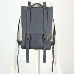 Dark Gray Leather Backpack Rucksack / In Stock / Small Backpack / Leather Backpack / Leather Rucksack / Womens Backpack / Christmas Gift /