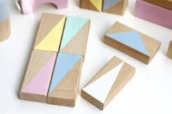 Wooden Blocks In Summer Brights - Wooden Toys - Wooden Baby Toys - Building Blocks - Toddler Gift - Christmas Gift For Kids - Baby Gift -Jewellery Soldes Boutique il fullxfull.990394798 prjb